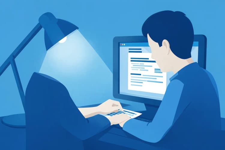 Pessoa preenchendo um formulário de solicitação de visto americano em um computador.